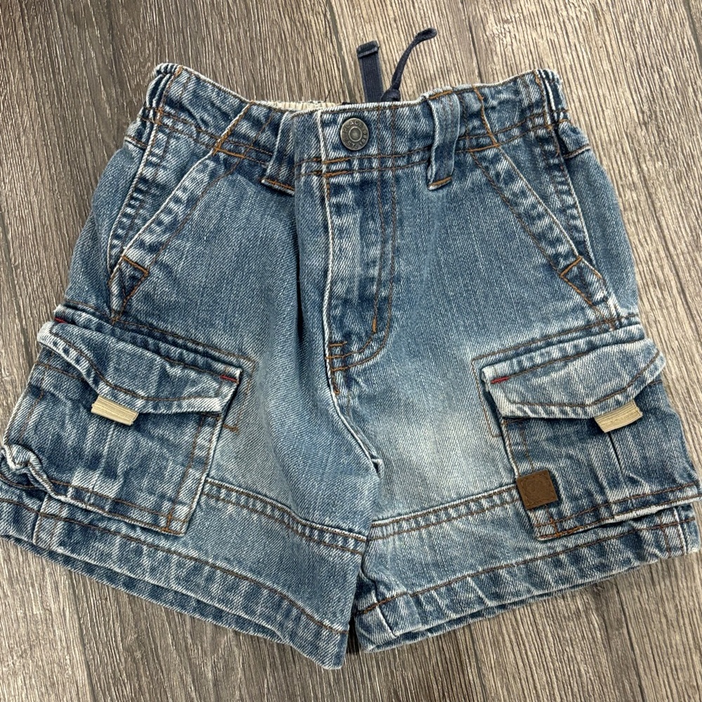 The Children's Place Blue Denim Cargo Shorts